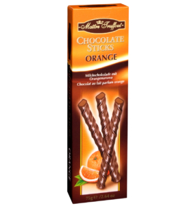 Mléčné čokoládové tyčinky s pomerančovou náplní 75g