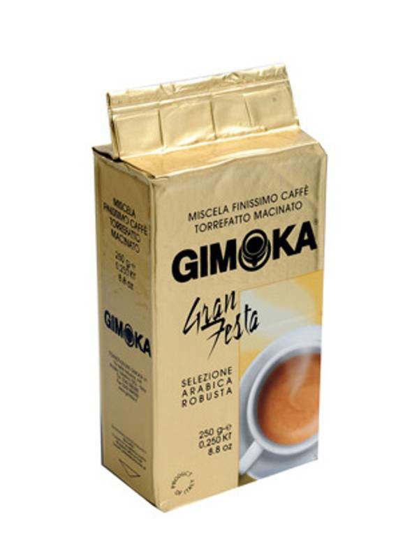 Gimoka - Mletá káva Gran Festa zlatá 250g