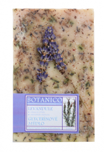 botanico mýdlo s dekorací glycerínové levandule